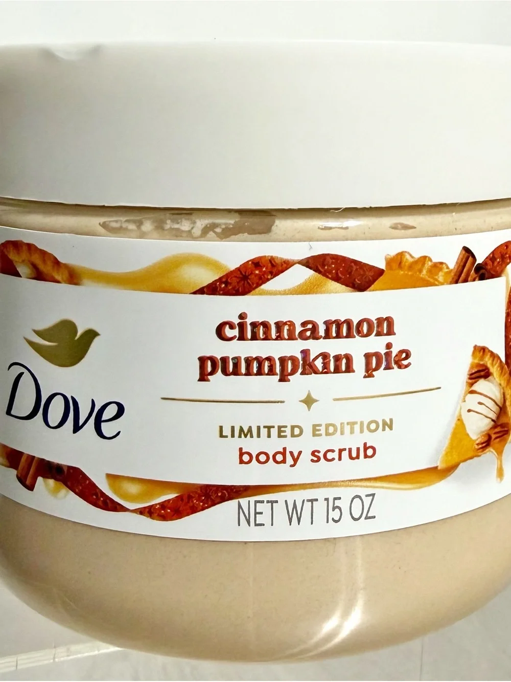Dove CINNAMON PUMPKIN PIE 15 oz Body Scrub ~ Limited Edition ~ NEW